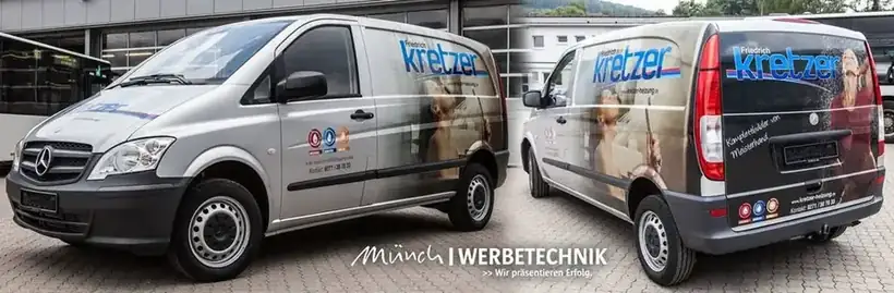 Mercedes Vito Kreuztal – Fahrzeugbeschriftung von Münch Werbetechnik Siegen