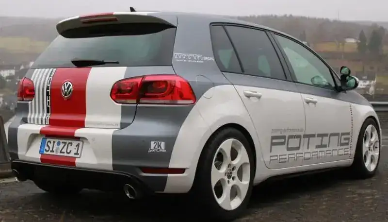 VW Golf Poting Heck – Fahrzeugbeschriftung von Münch Werbetechnik Siegen