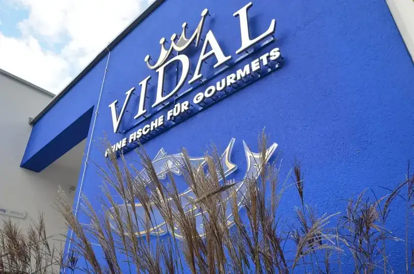 Vidal Schriftzug Fassade – Licht- & Außenwerbung von Münch Werbetechnik Siegen