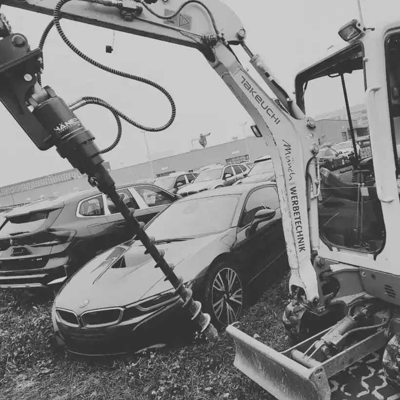 Bagger Beschriftung – Maschinen & Anlagen von Münch Werbetechnik Siegen