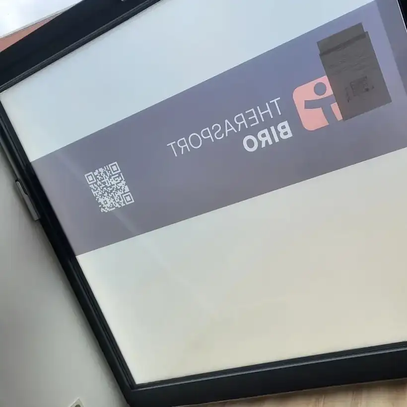 Glasschild Therasport BIRO – Schilder & Leitsysteme von Münch Werbetechnik Siegen